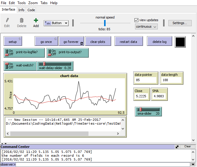 Sequential timeseries using CSV preview image