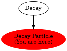 Graph of models related to 'Decay Particle' 